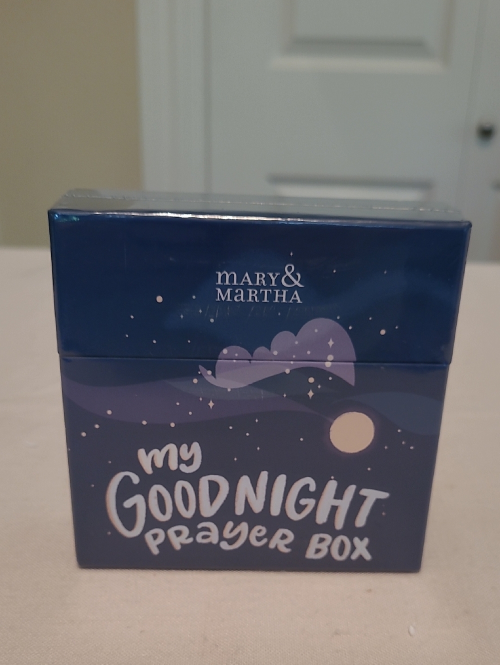 Mary & Martha 'My Goodnight Prayer Box' - Navy Blue
